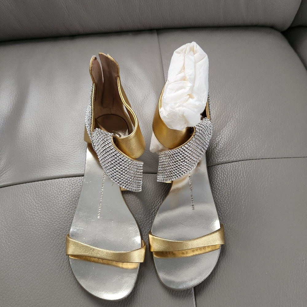 Zanotti Gold Sandals
